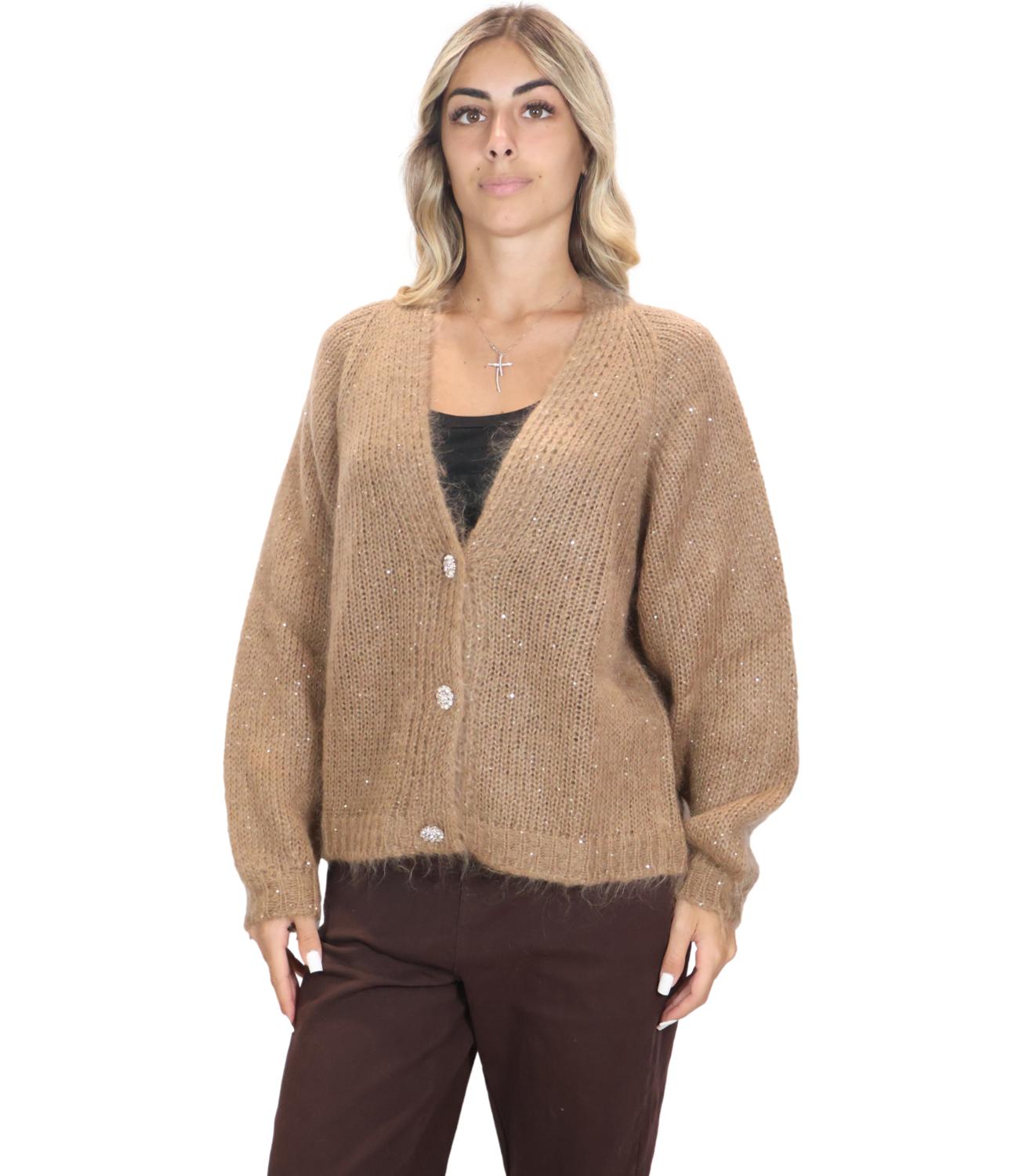 Kontatto Cardigan da Donna - Mastice - 3m1831c