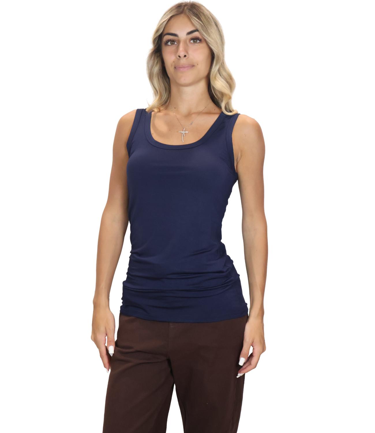 Kontatto Canotta da Donna - Blu/blue - Mr7002c