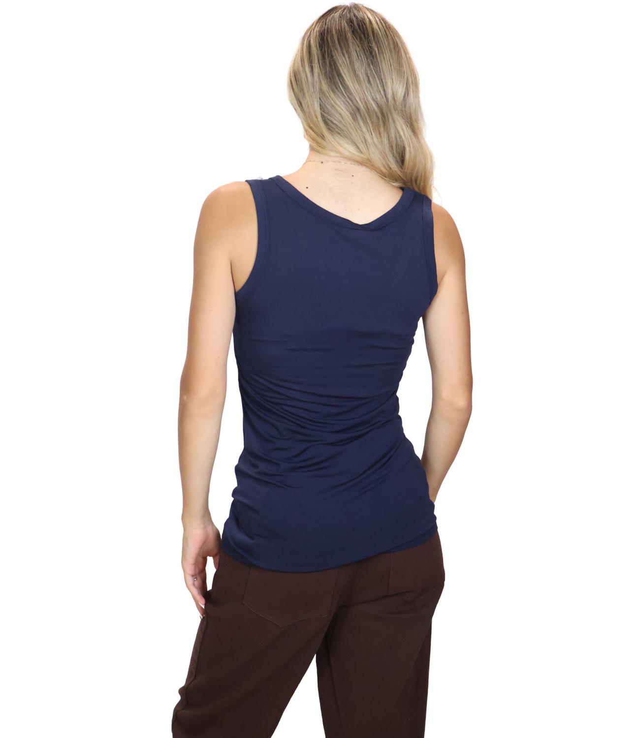 Kontatto Canotta da Donna - Blu/blue - Mr7002c
