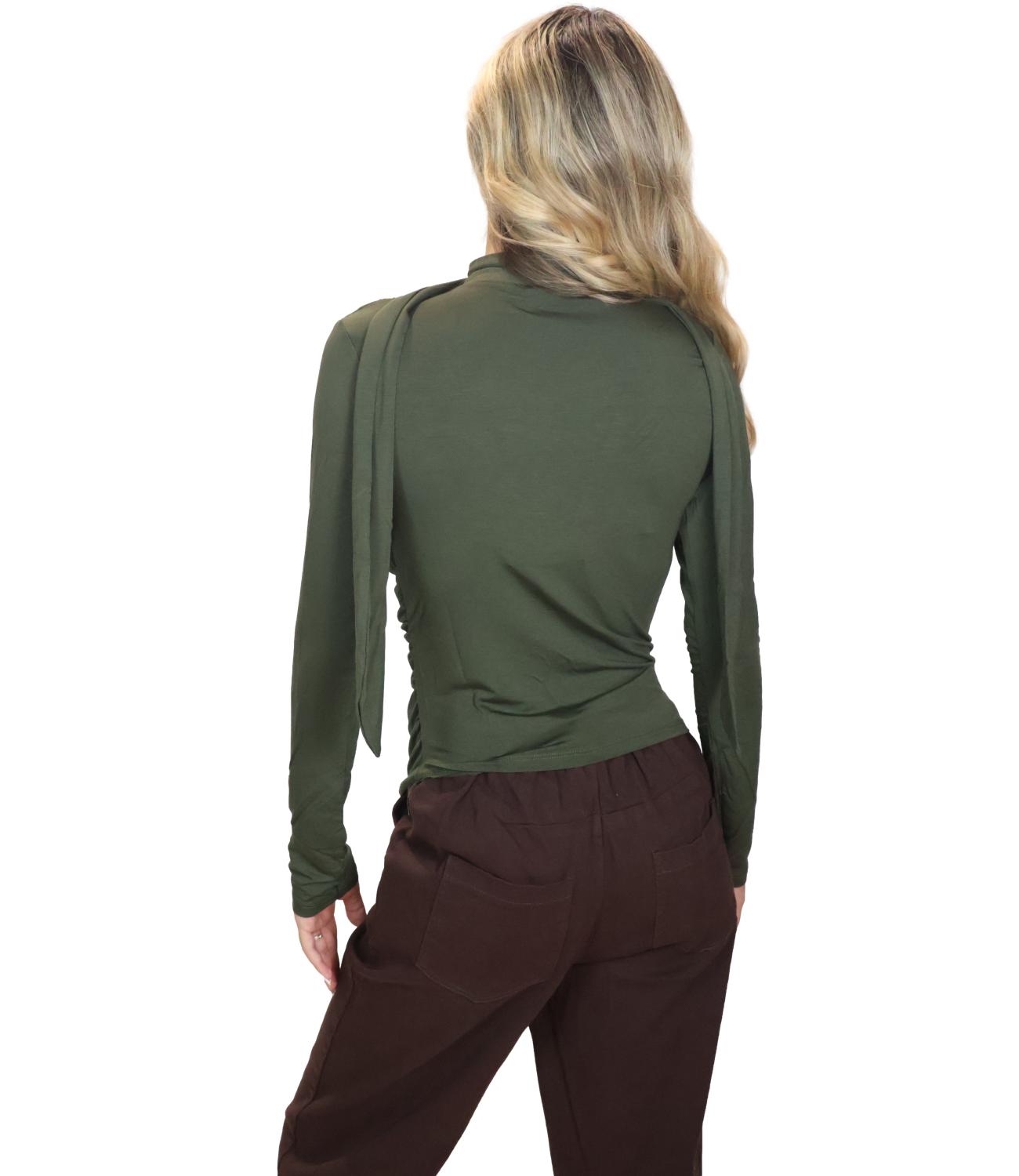 Kontatto Blusa da Donna - Khaki - Mr7005c