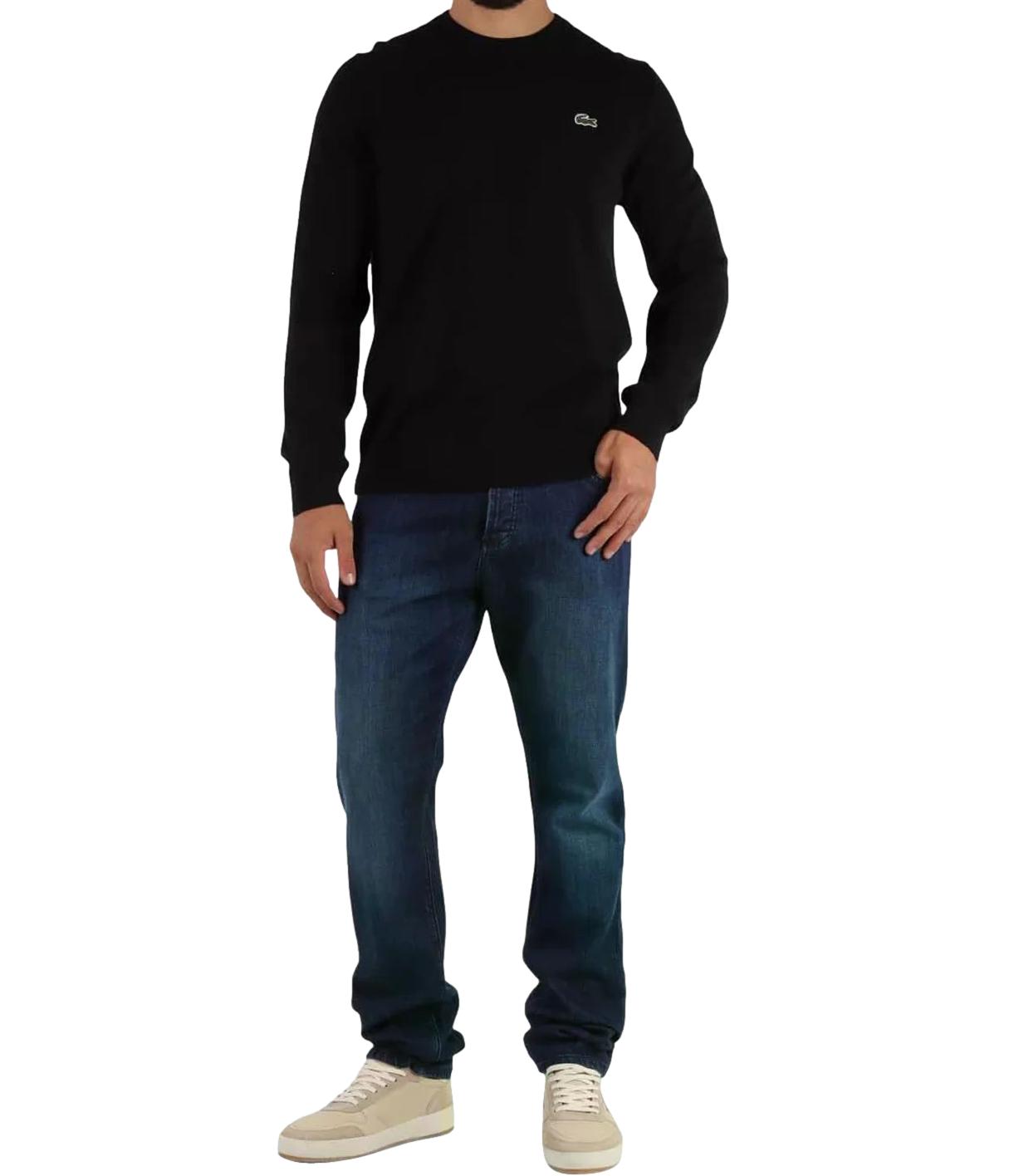 Lacoste Pullover da Uomo - Nero - Ah0128