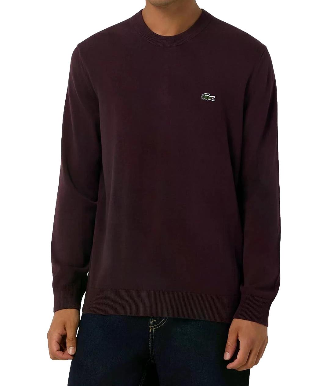 Lacoste Pullover da Uomo - Burgundy - Ah0128