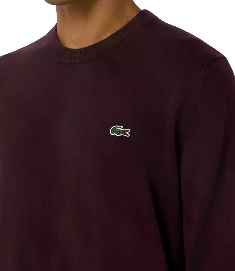 Lacoste Pullover da Uomo - Burgundy - Ah0128
