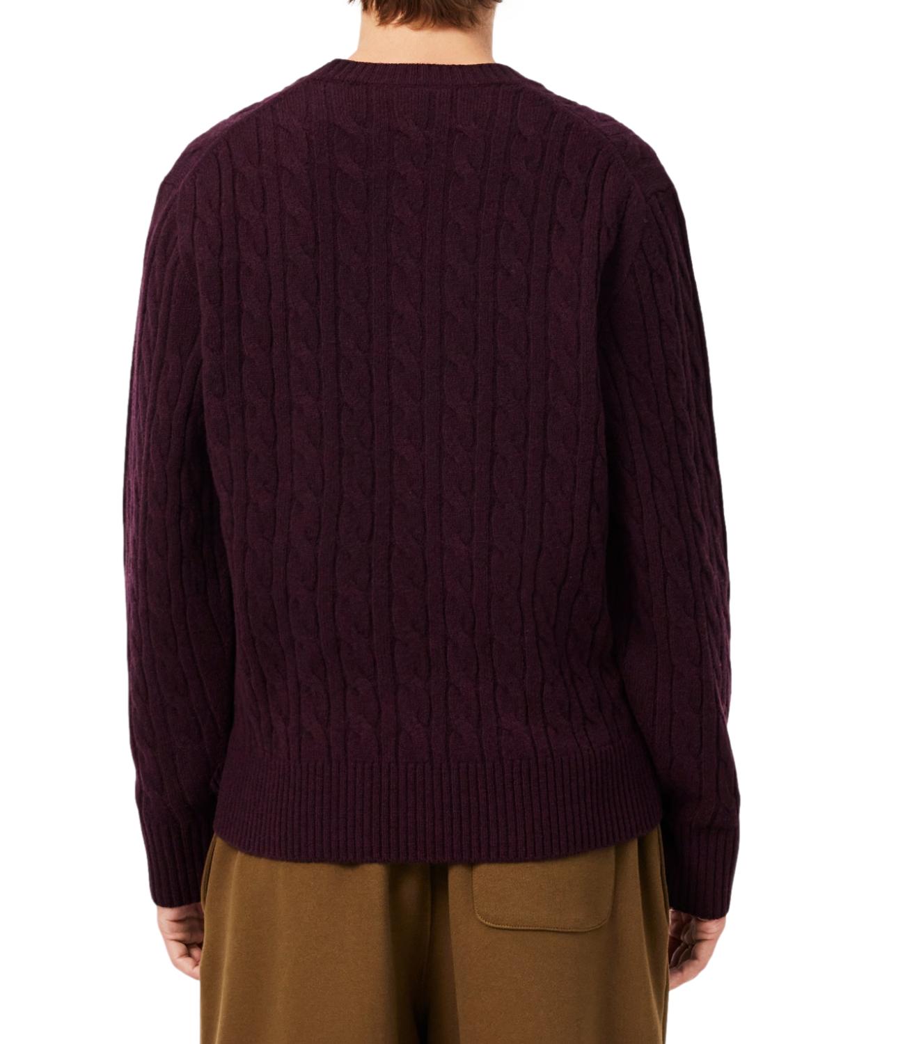 Lacoste Pullover da Uomo - Burgundy - Ah2924