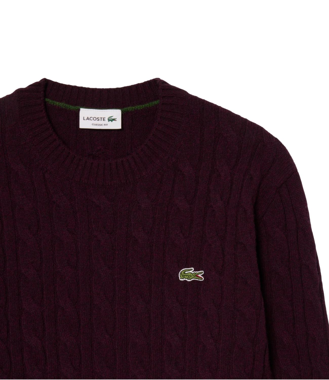 Lacoste Pullover da Uomo - Burgundy - Ah2924