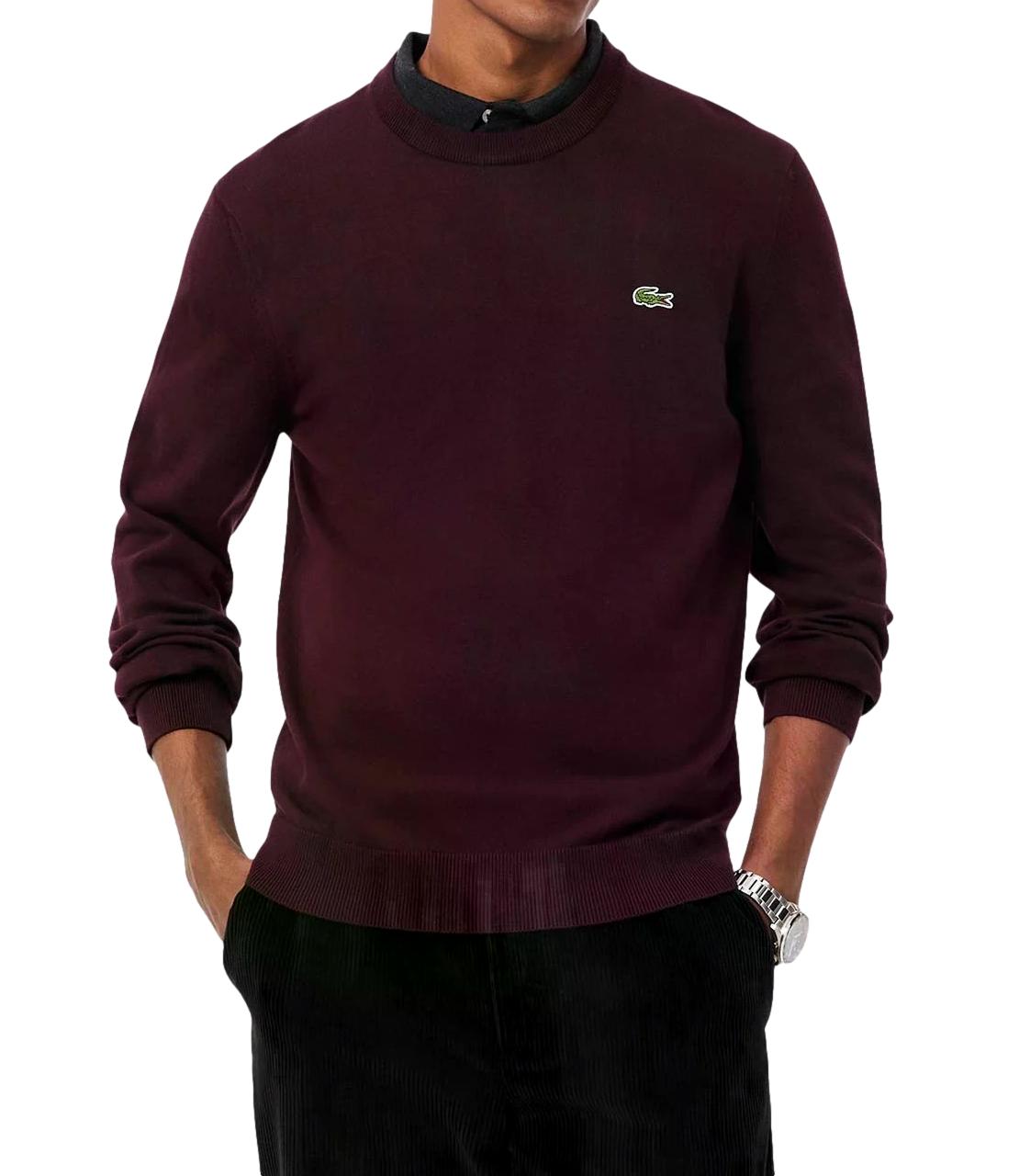 Lacoste Pullover da Uomo - Burgundy - Ah3225