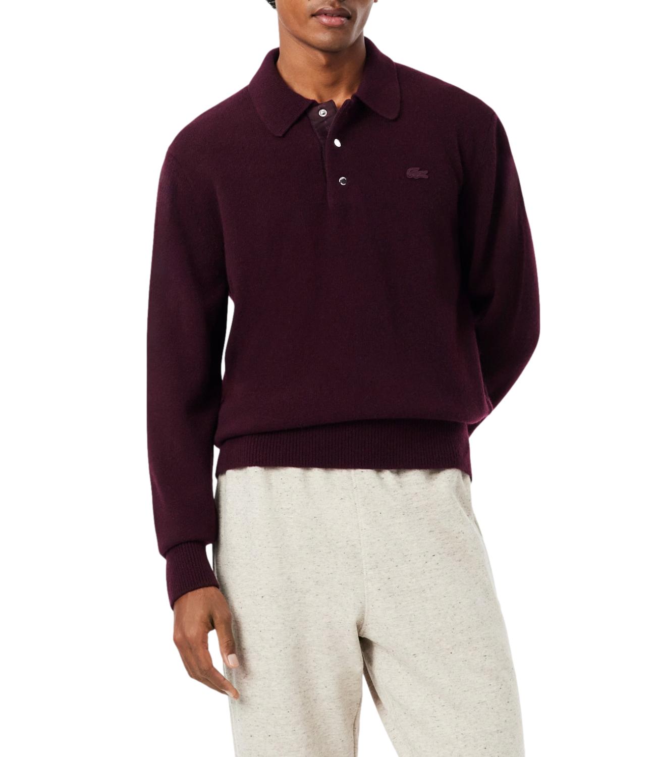 Lacoste Pullover da Uomo - Burgundy - Ah8593