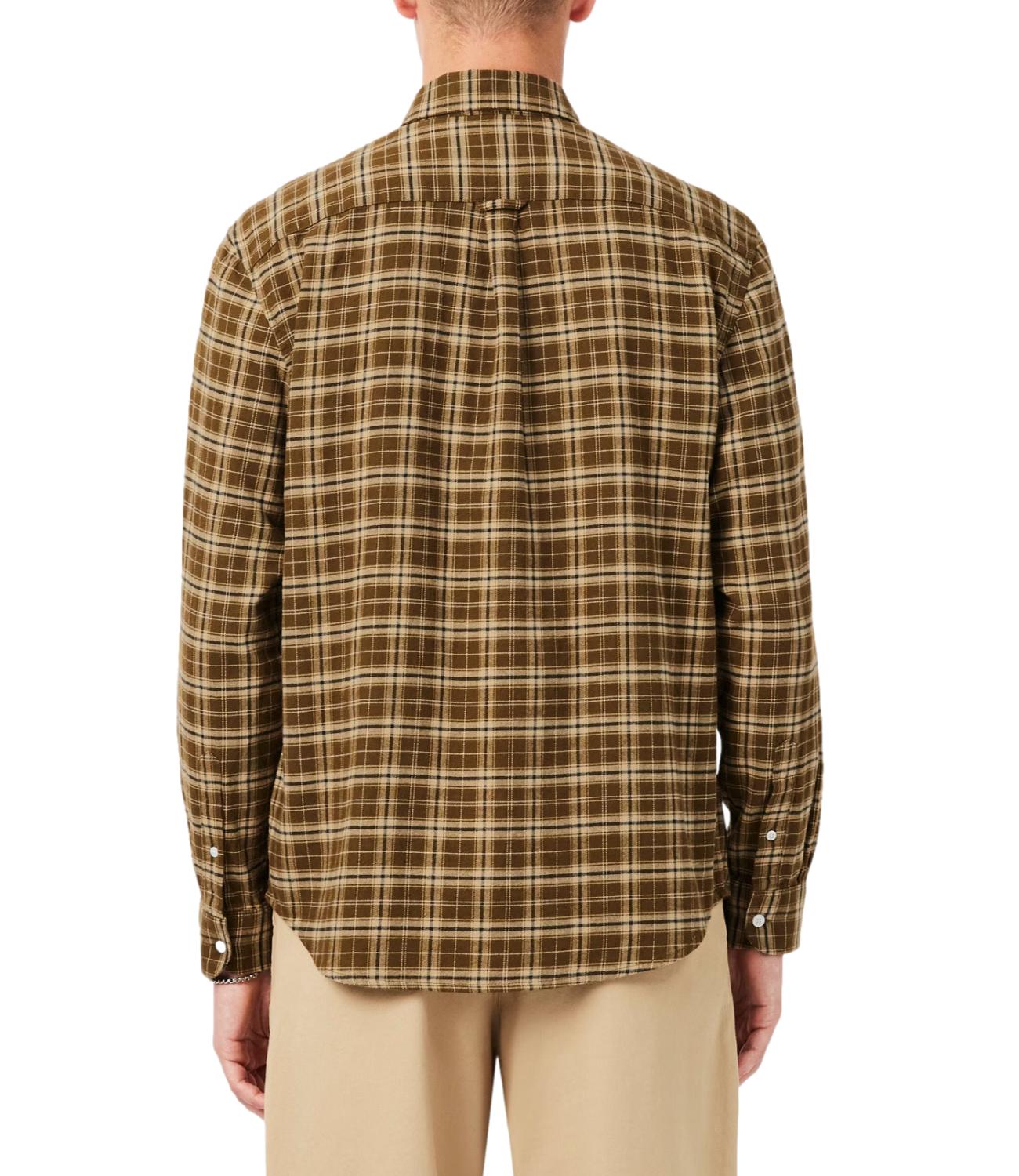 Lacoste Camicia da Uomo - Marrone/beige - Ch8825