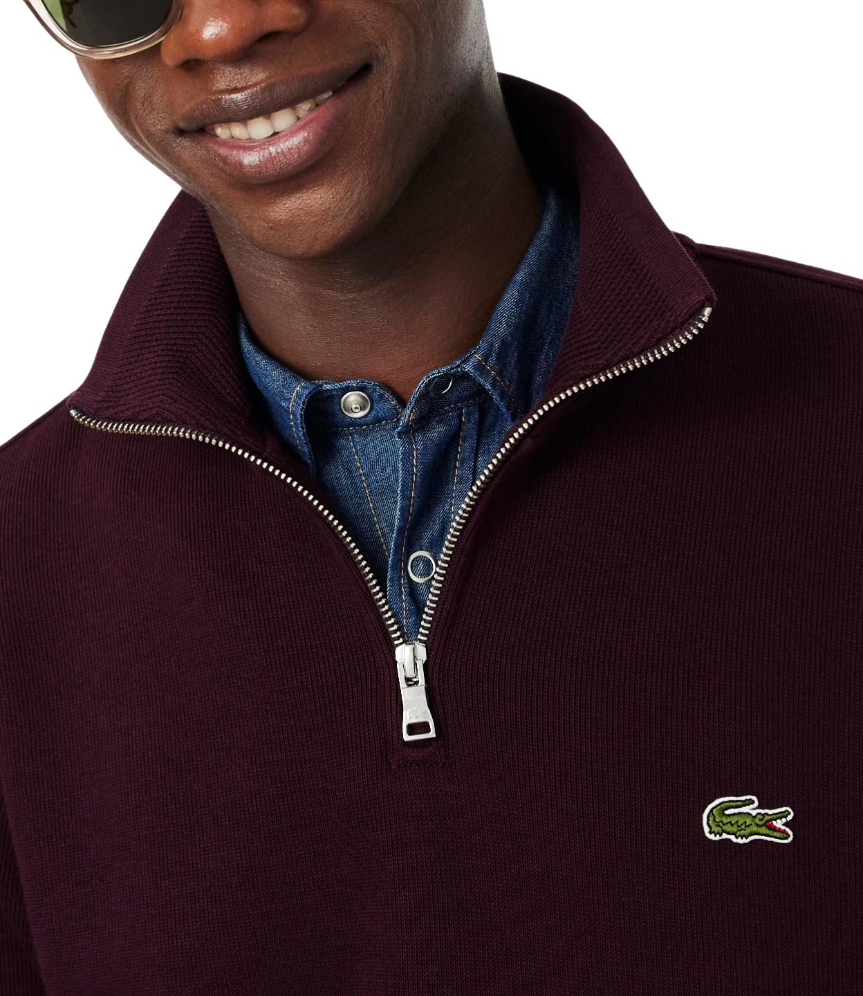 Lacoste Felpa da Uomo - Burgundy - Sh1927