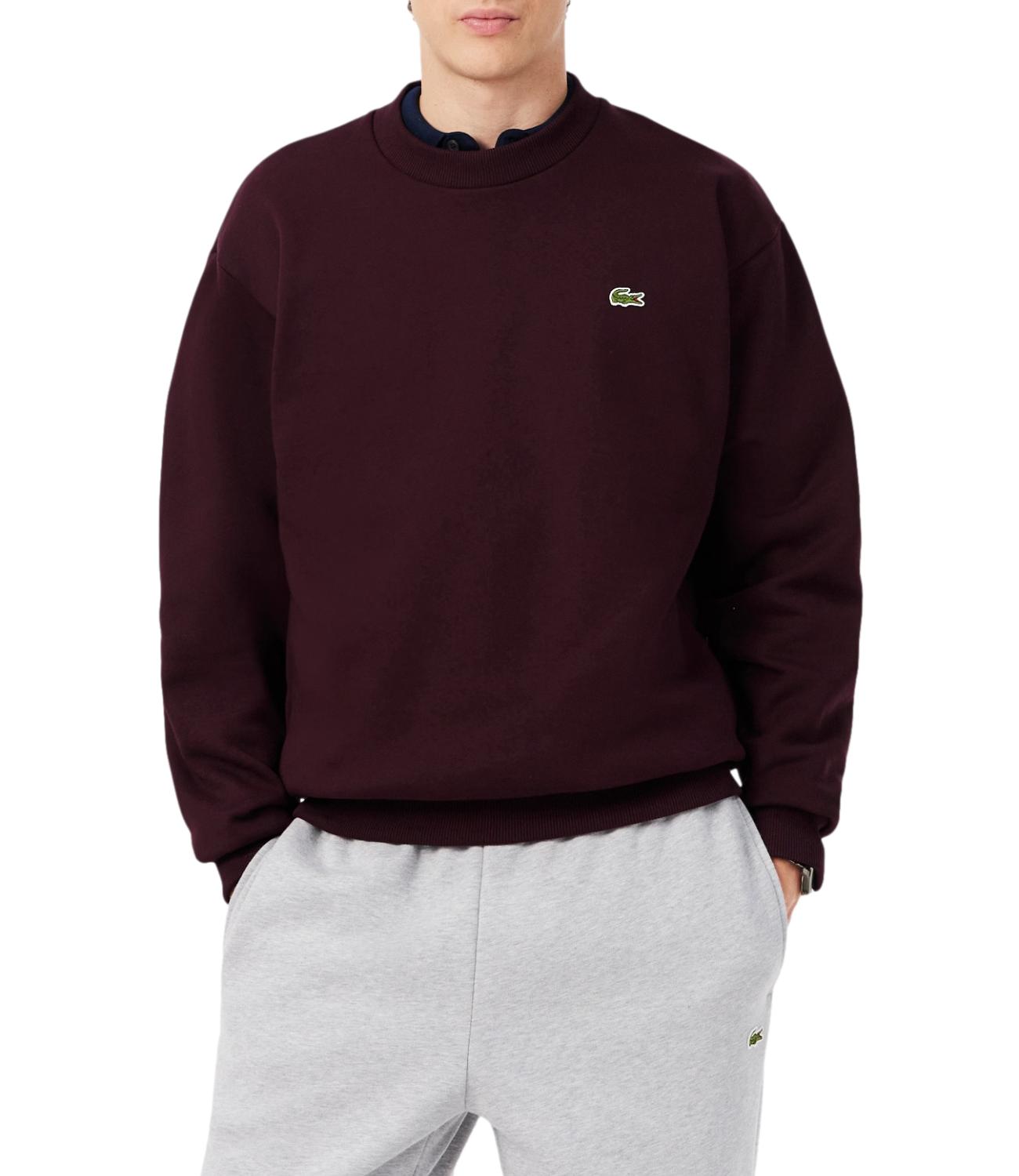 Lacoste Felpa da Uomo - Burgundy - Sh8868