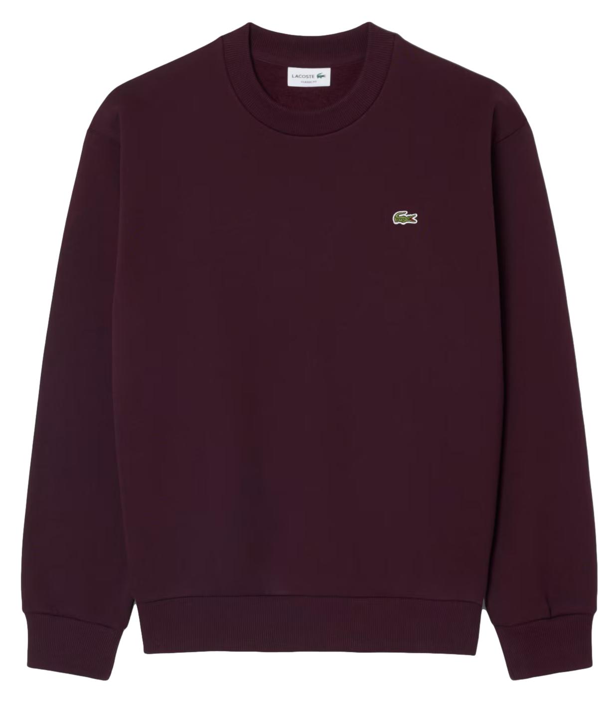 Lacoste Felpa da Uomo - Burgundy - Sh8868