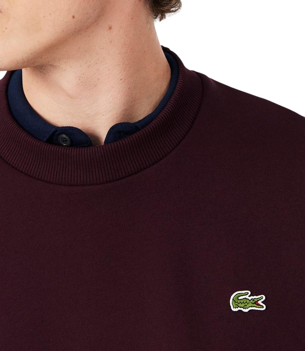 Lacoste Felpa da Uomo - Burgundy - Sh8868