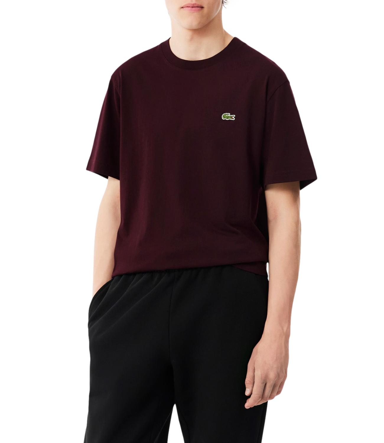 Lacoste T-Shirt da Uomo - Burgundy - Th7318