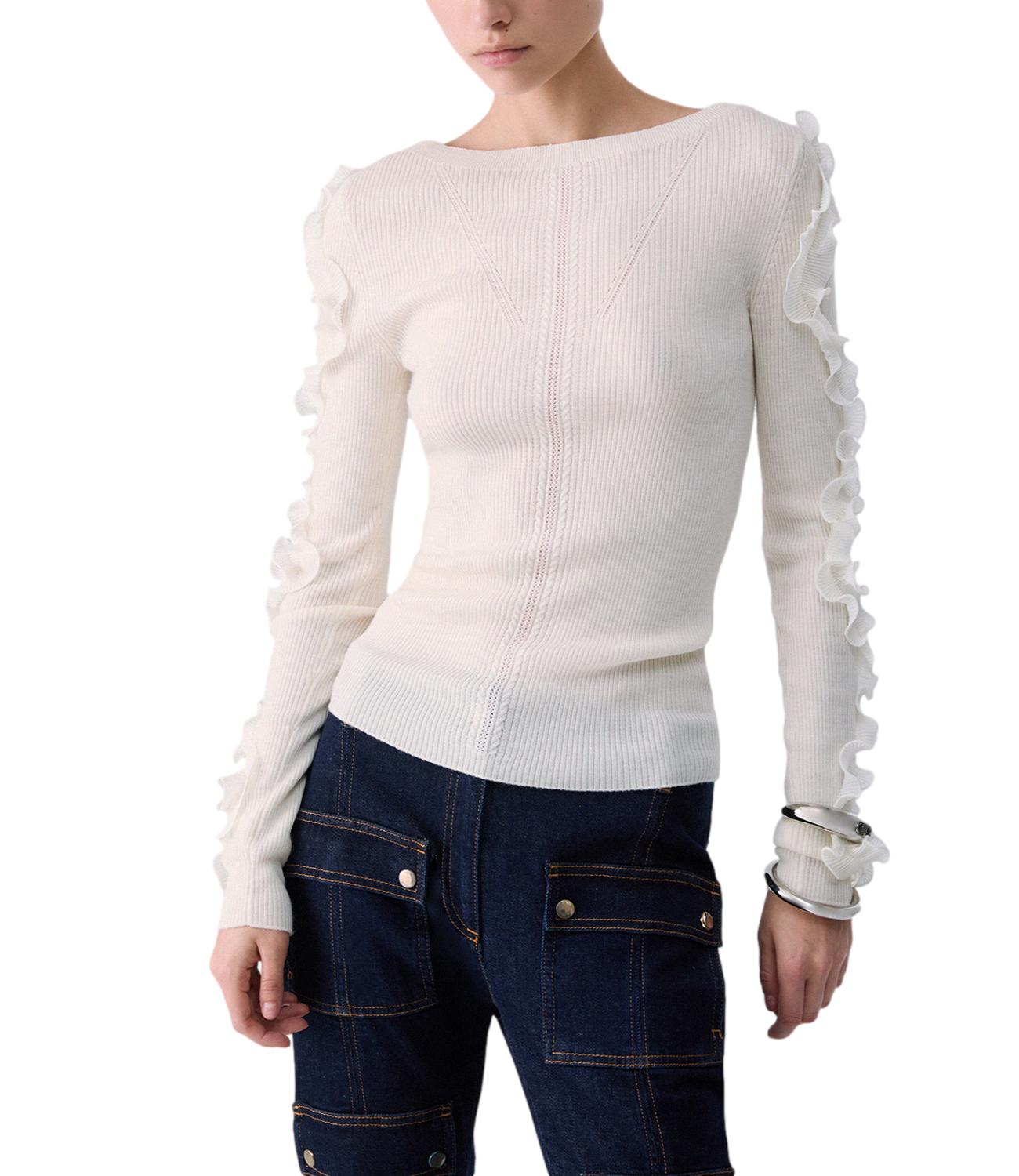 Liu jo Maglia da Donna - Bianco Lana - Cf6042ma82o
