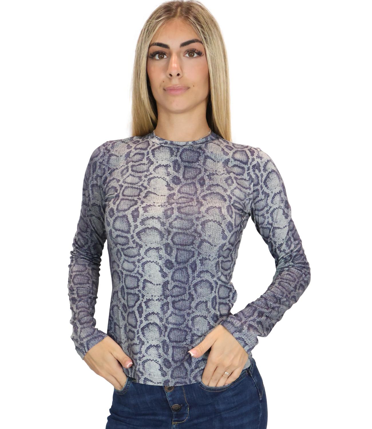 Liu jo T-Shirt da Donna - Special Snake - Uf6515j1624