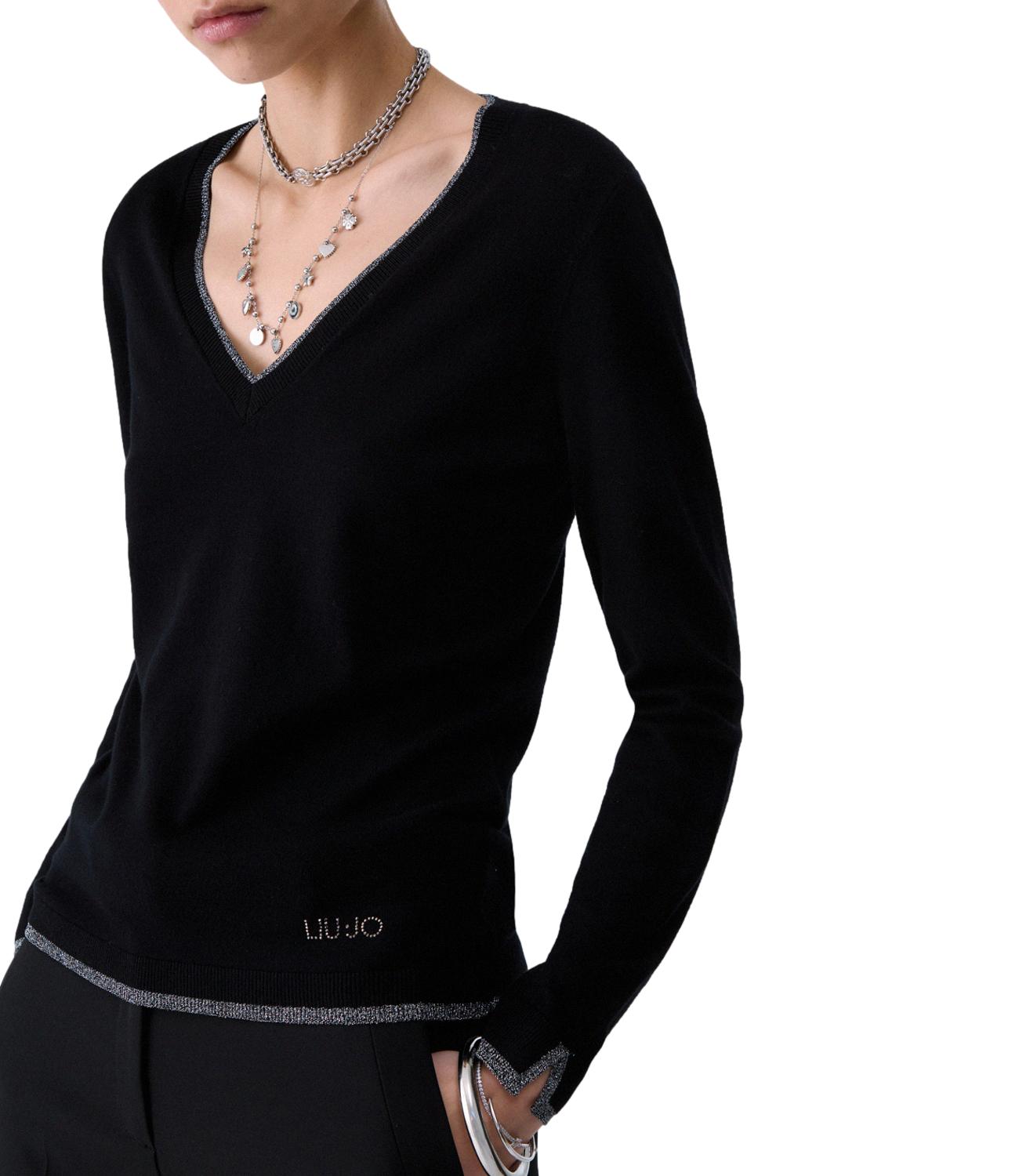 Liu jo Maglia da Donna - Nero - Wf6012ms49i