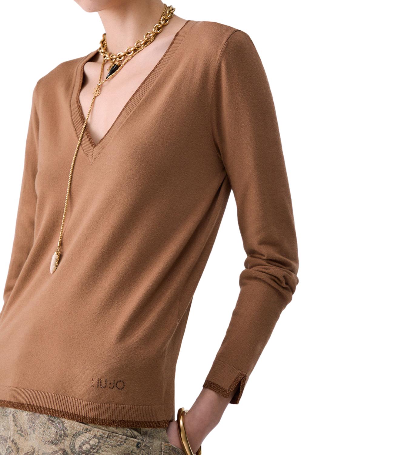 Liu jo Maglia da Donna - Cocoa Creme - Wf6012ms49i