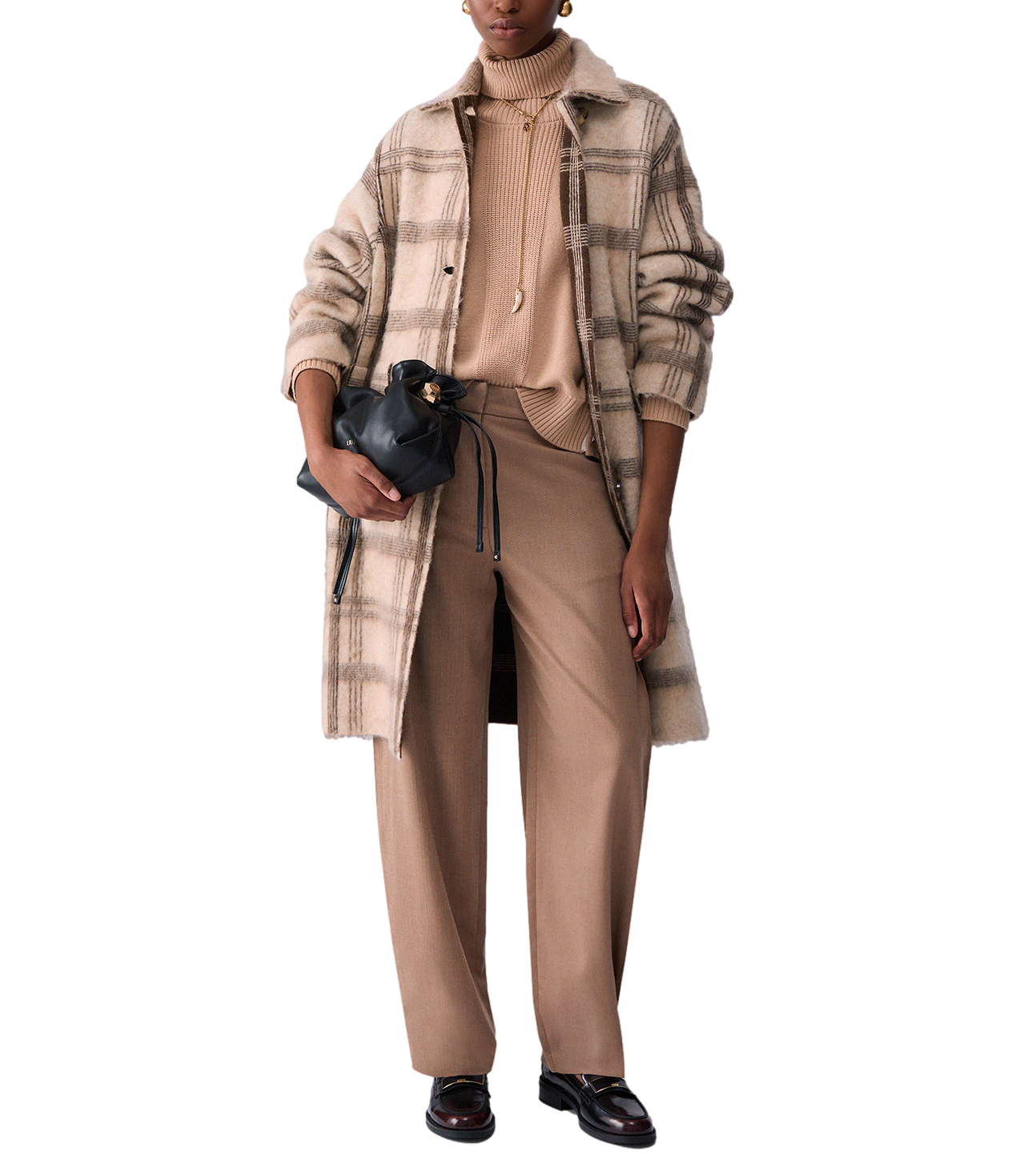 Liu jo Cappotto da Donna - Jacq Brown Check - Wf6190ma49s