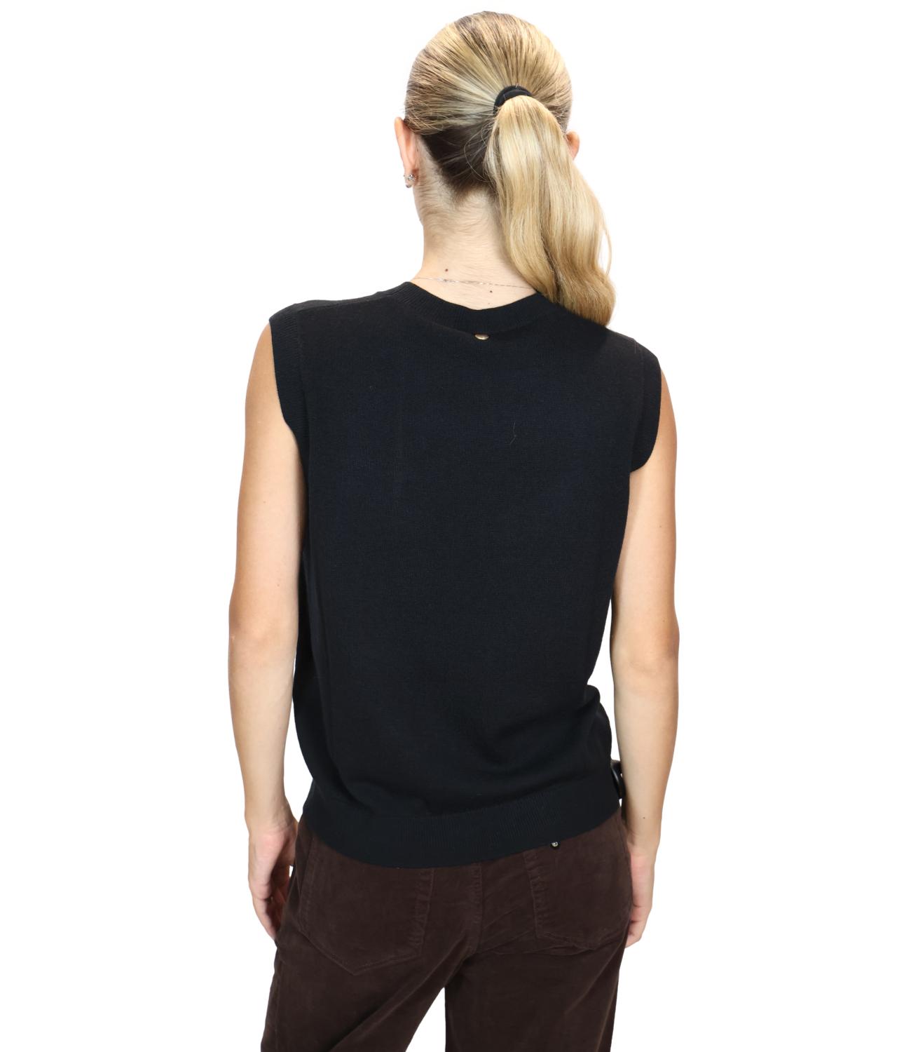 Liu jo Maglia da Donna - Ballantyne Black/bei - Wf6289ma16r