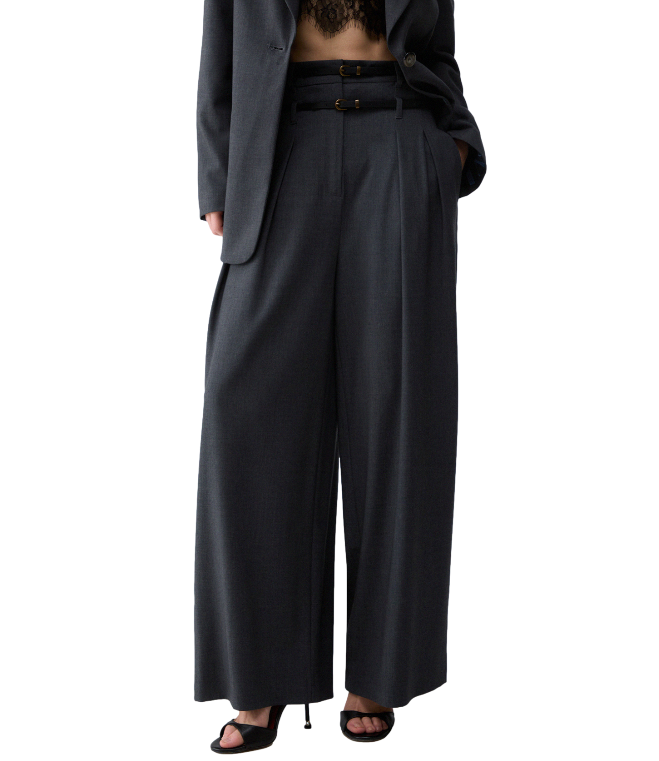 Liu jo Pantalone da Donna - Dark Grey Melange - Wf6309t743a