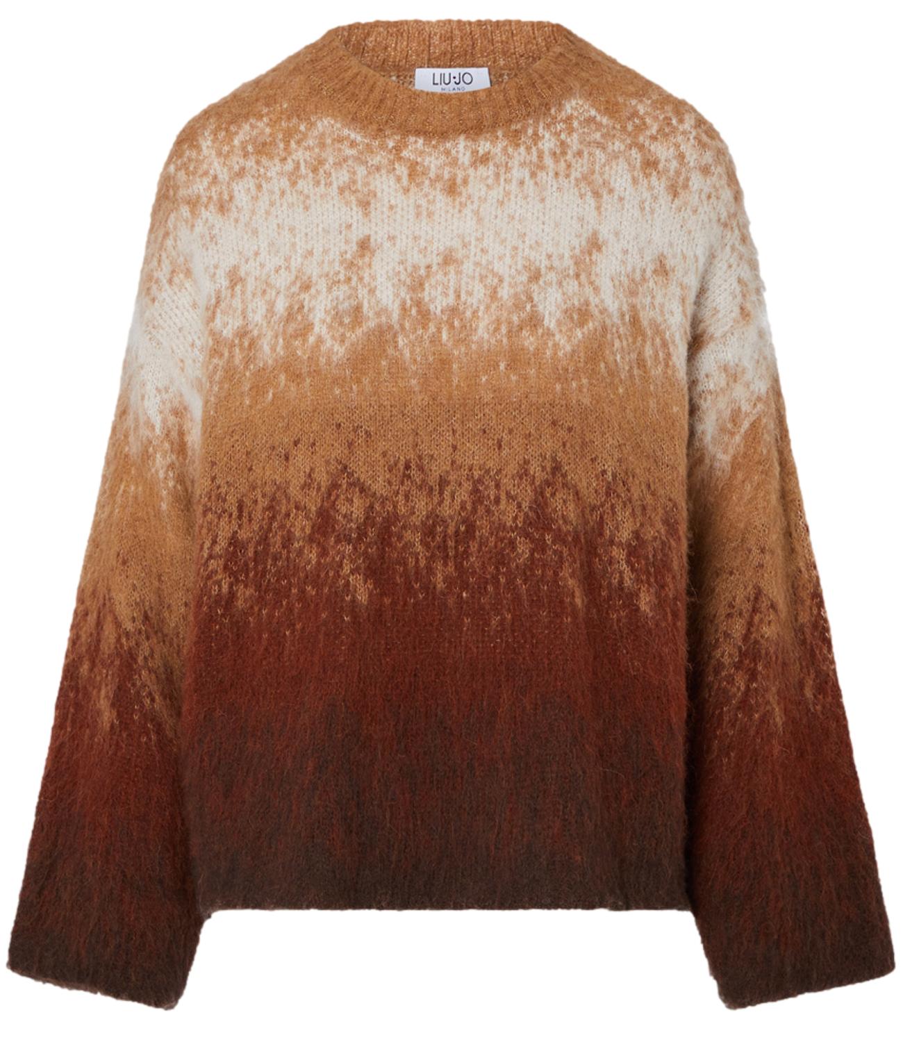 Liu jo Maglia da Donna - Camel Alpace Degrade - Wf6427ma58p