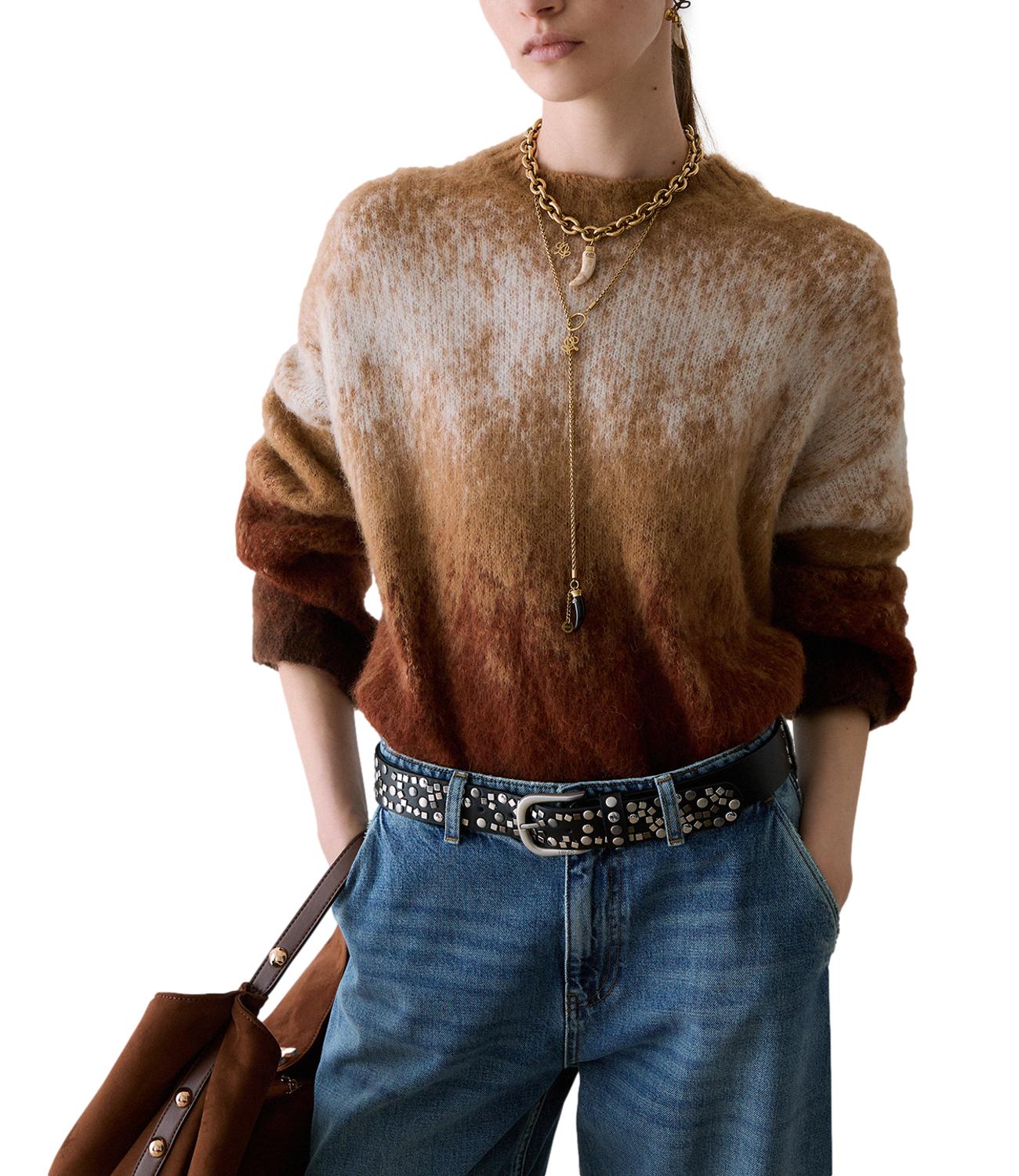 Liu jo Maglia da Donna - Camel Alpace Degrade - Wf6427ma58p