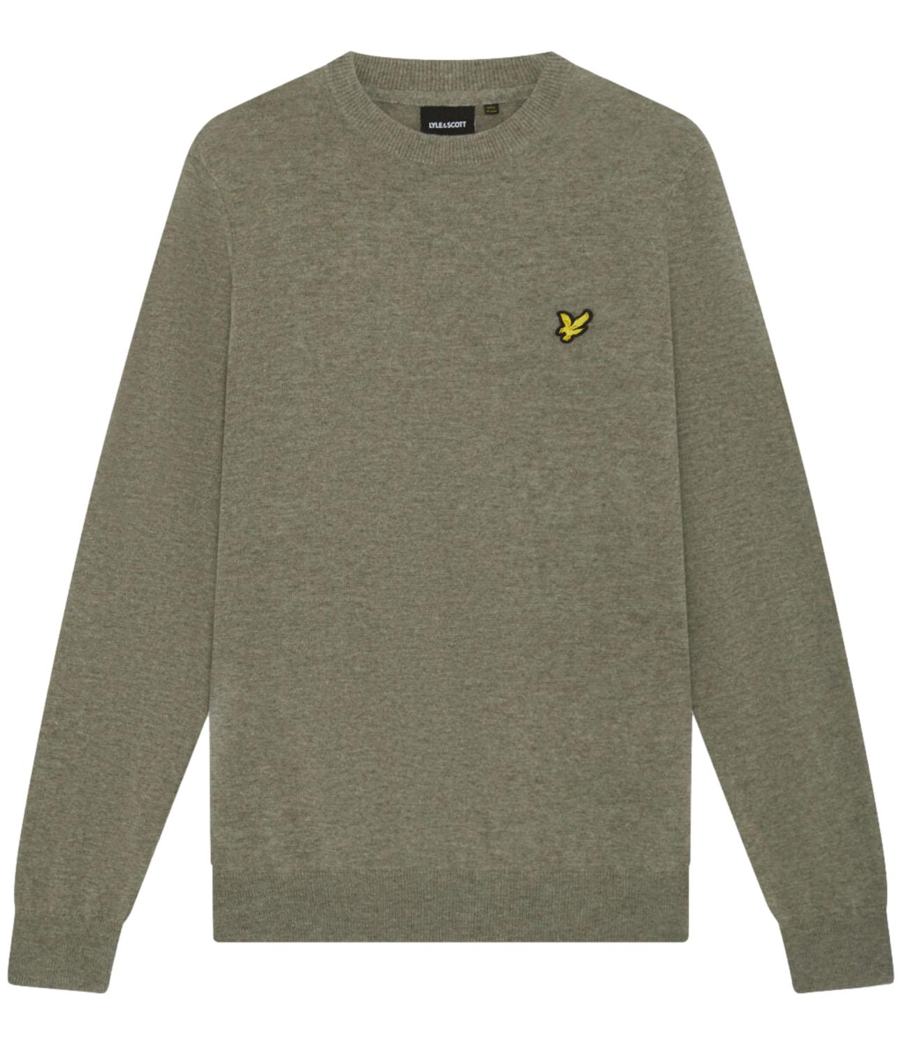 Lyle & Scott Maglia da Uomo - Khaki Smoke Marl - 263mlskn2114vc