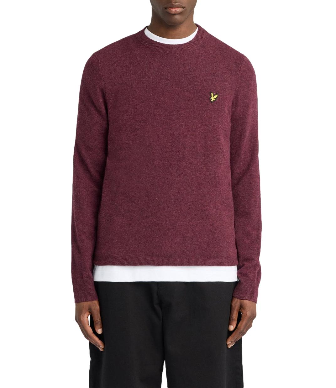 Lyle & Scott Maglia da Uomo - Beetroot Marl - 263mlskn2114vc