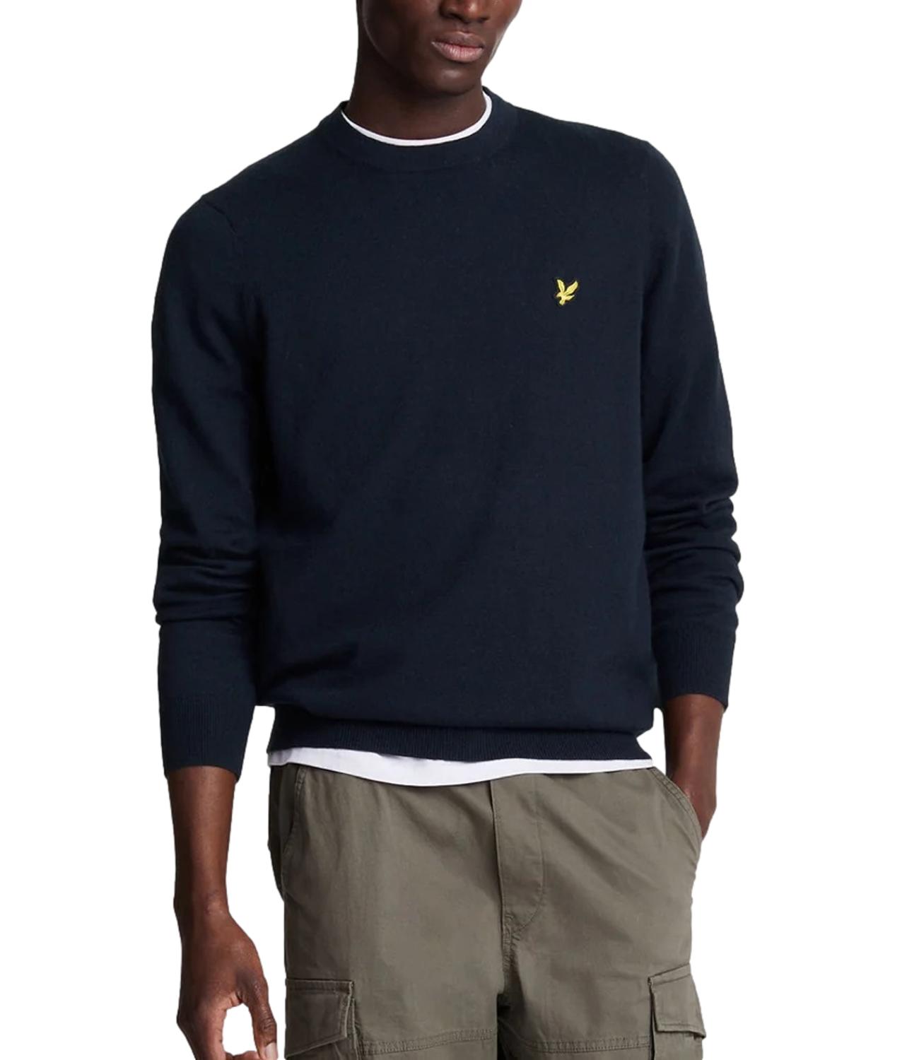 Lyle & Scott Maglia da Uomo - Dark Navy - 263mlskn2110vc