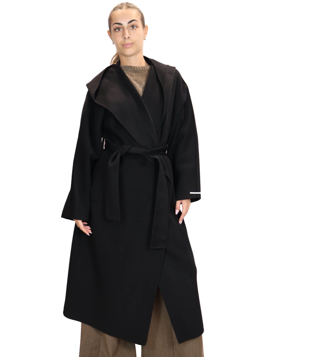 Marella Cappotto da Donna - Nero - 2623016032200