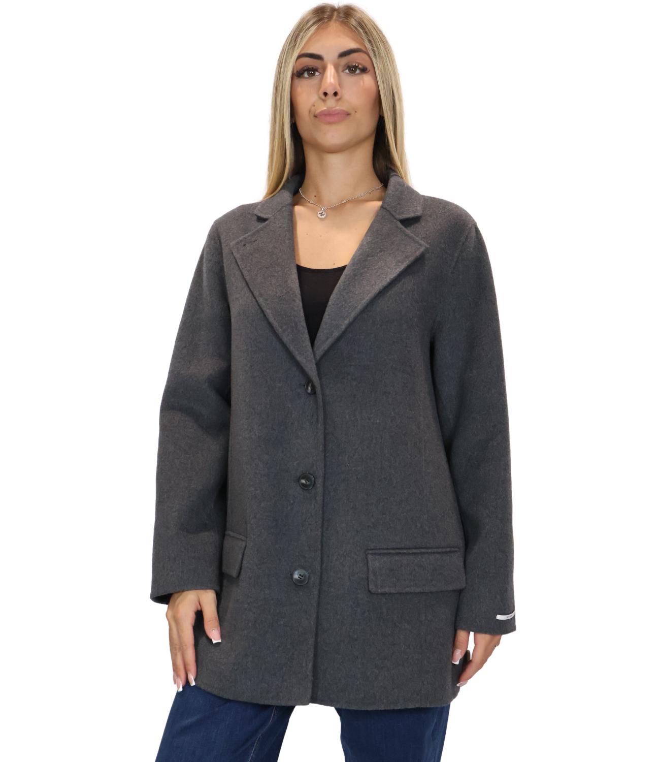 Marella Giaccone da Donna - Grigio Scuro - 2623086112200