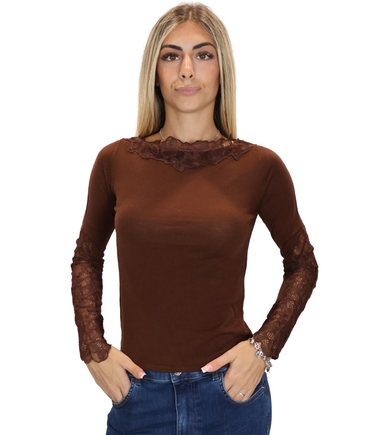Marella Maglia da Donna - Marrone - 2623366052200