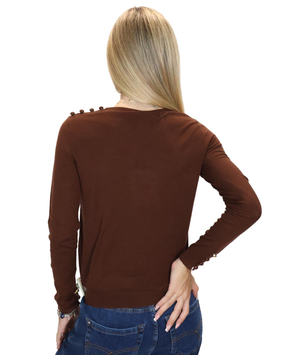 Marella Maglia da Donna - Marrone - 2623366302200