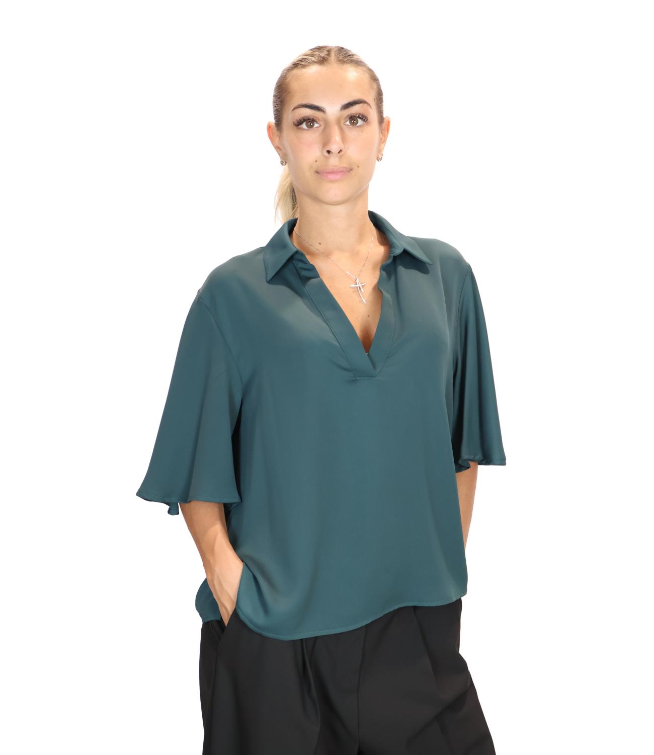 Marella Art.365 Camicia da Donna - Blu Pavone - 2623116013200
