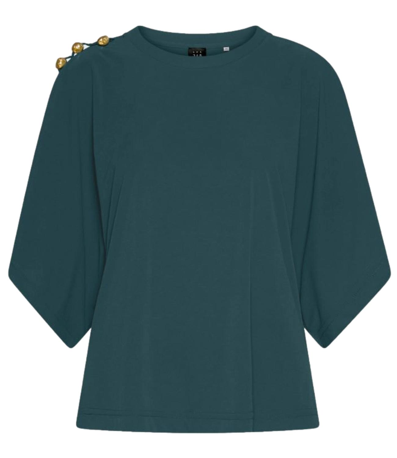 Marella Art.365 T-Shirt da Donna - Blu Pavone - 2623976013200
