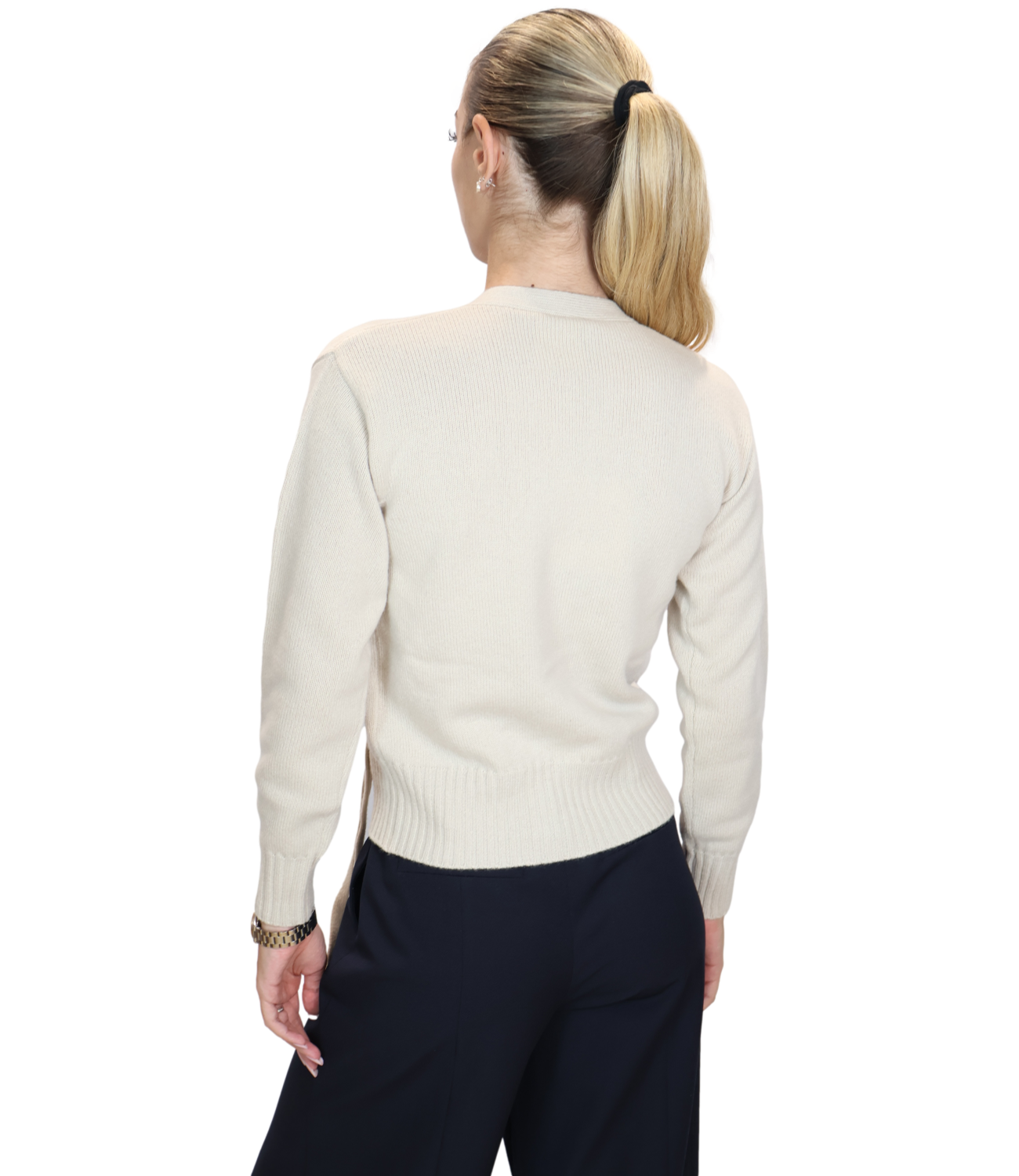 Marella Monochrome Cardigan da Donna - Tortora - 2623346045200