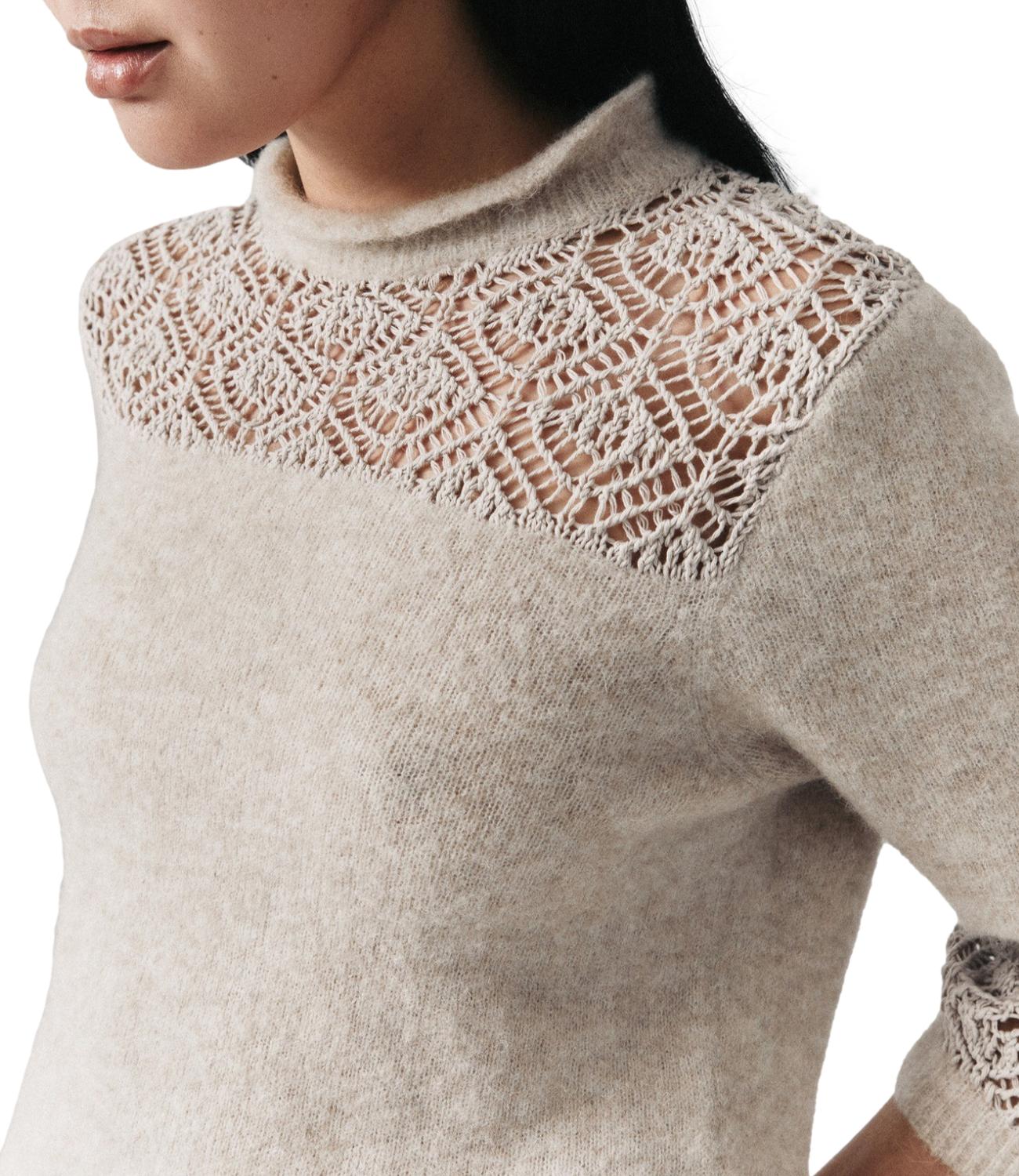 Marella Monochrome Maglia da Donna - Tortora - 2623366225200