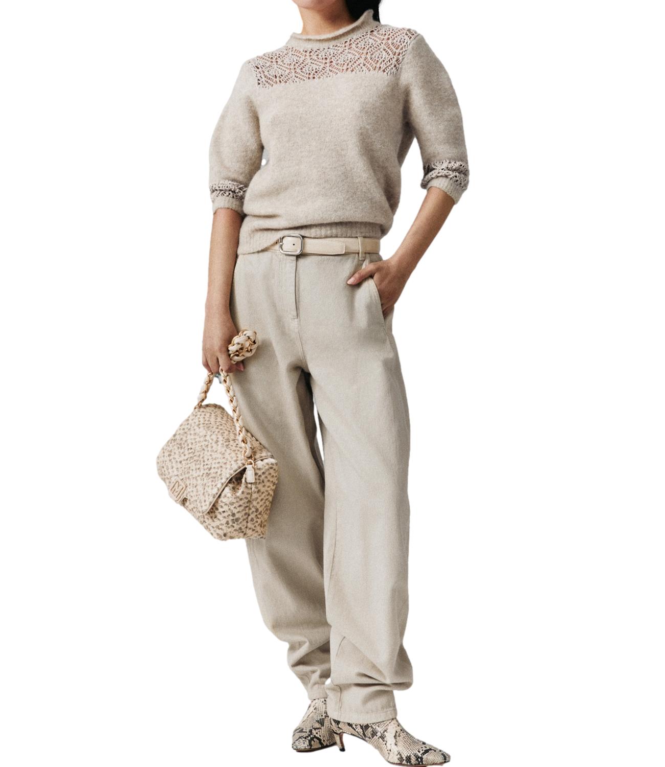 Marella Monochrome Maglia da Donna - Tortora - 2623366225200