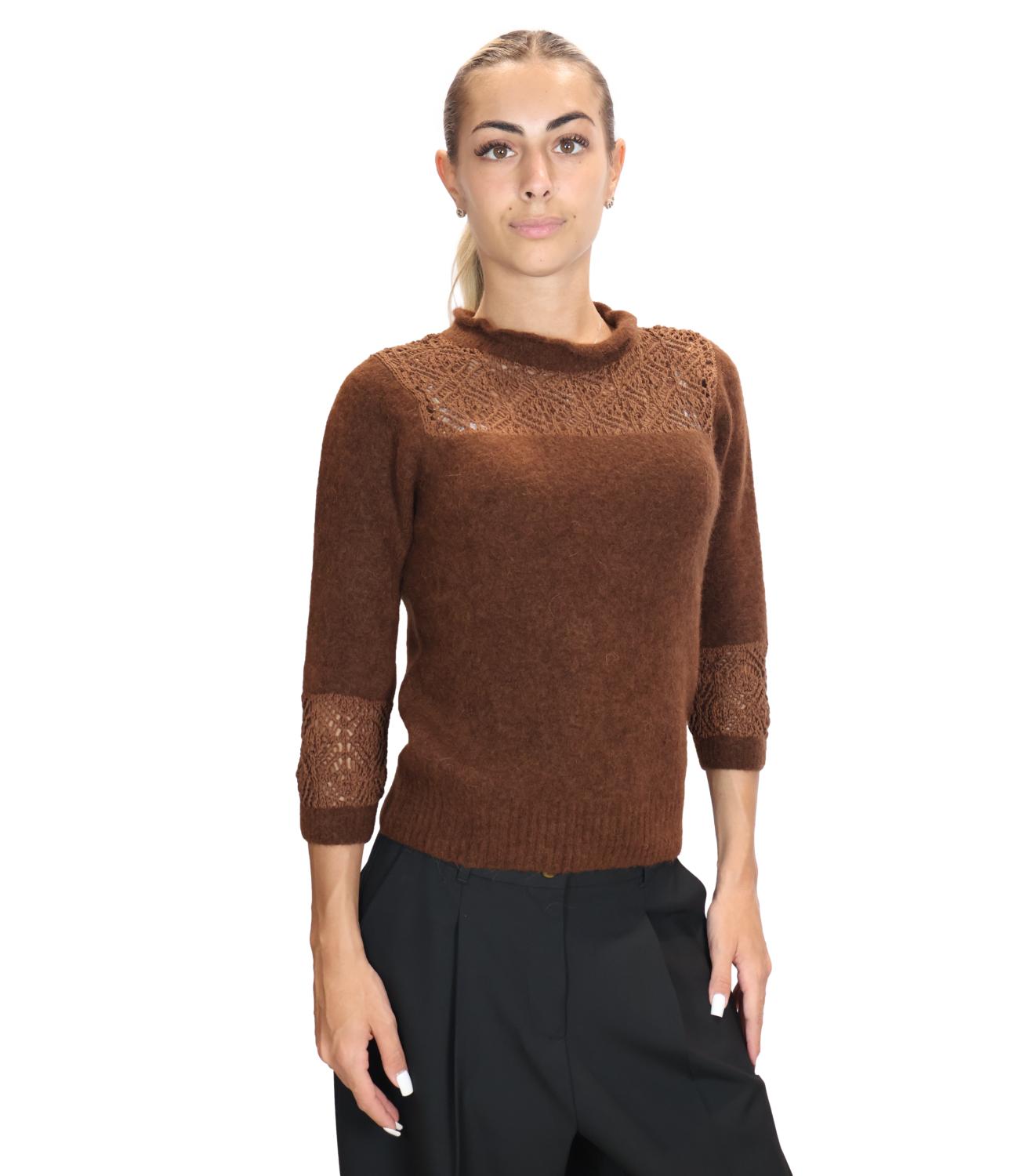 Marella Monochrome Maglia da Donna - Caramello - 2623366225200