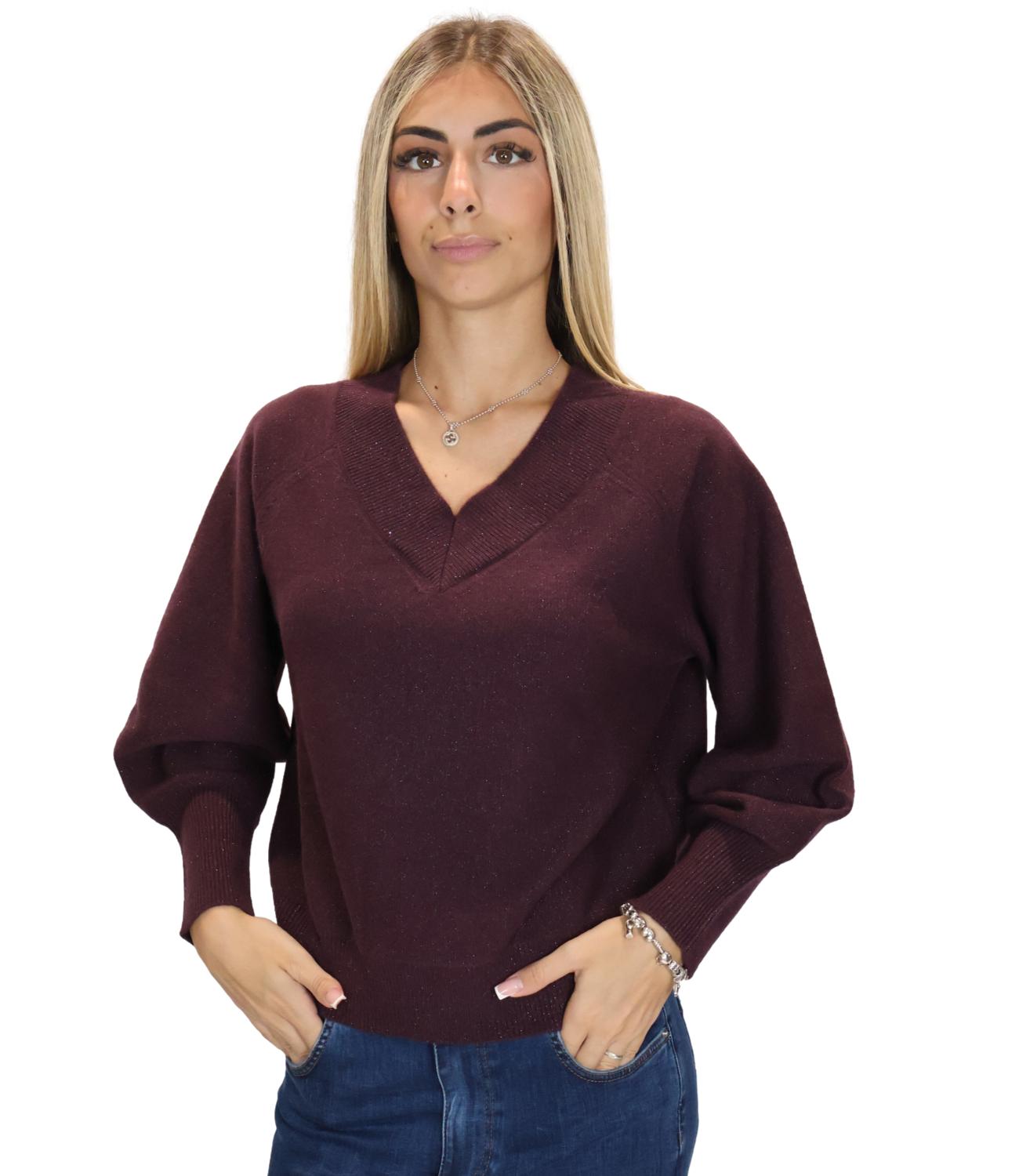 Marella Monochrome Maglia da Donna - Mora - 2623366345200