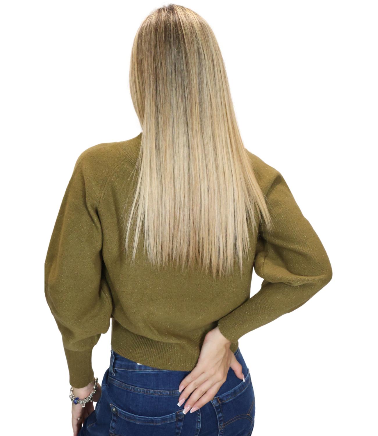 Marella Monochrome Maglia da Donna - Verde Olio - 2623366345200