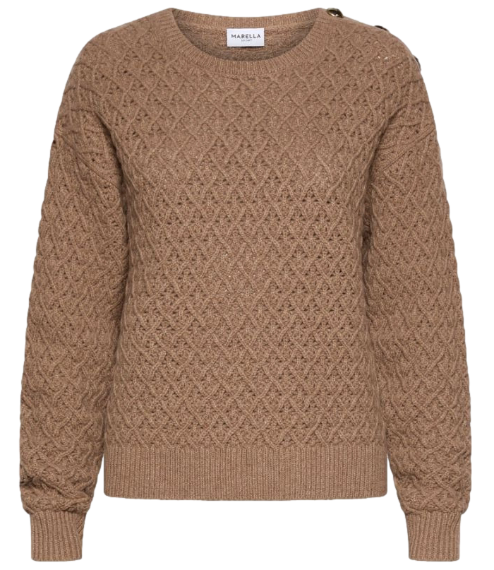 Marella Sport Maglia da Donna - Nocciola - 2623366374200