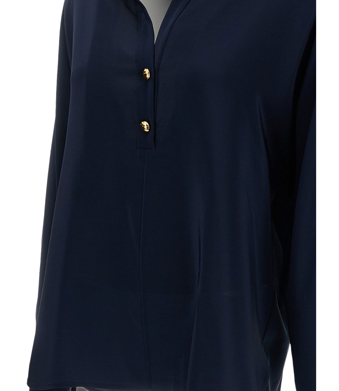 Mstaia Camicia in crepe de chine blu