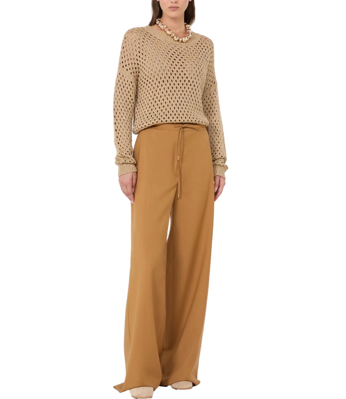 Max Mara Studio Pantalone da Donna - Caramello - 2626136031600