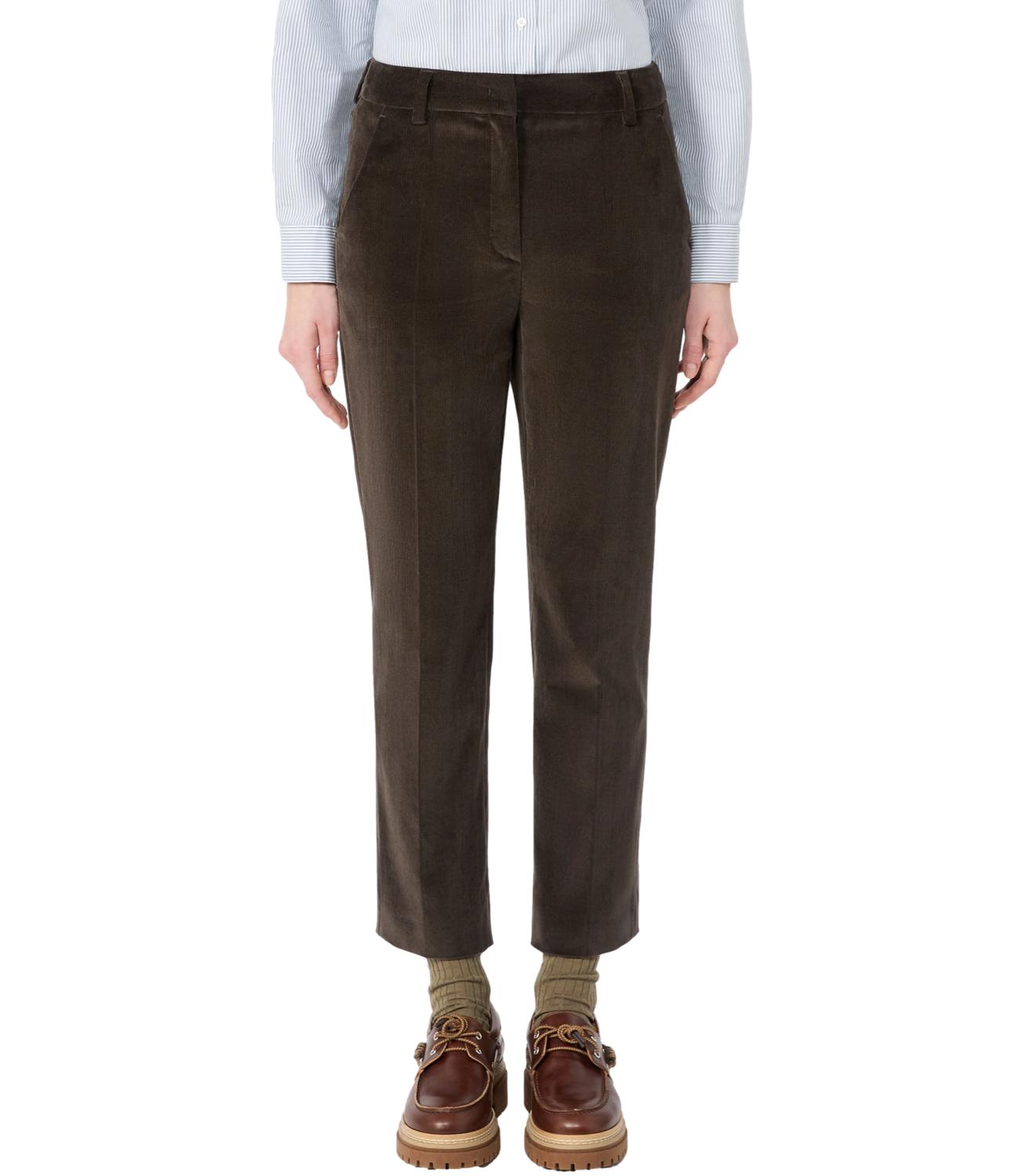 Max Mara Weekend Pantalone da Donna - Marrone Scuro - 2625136022600