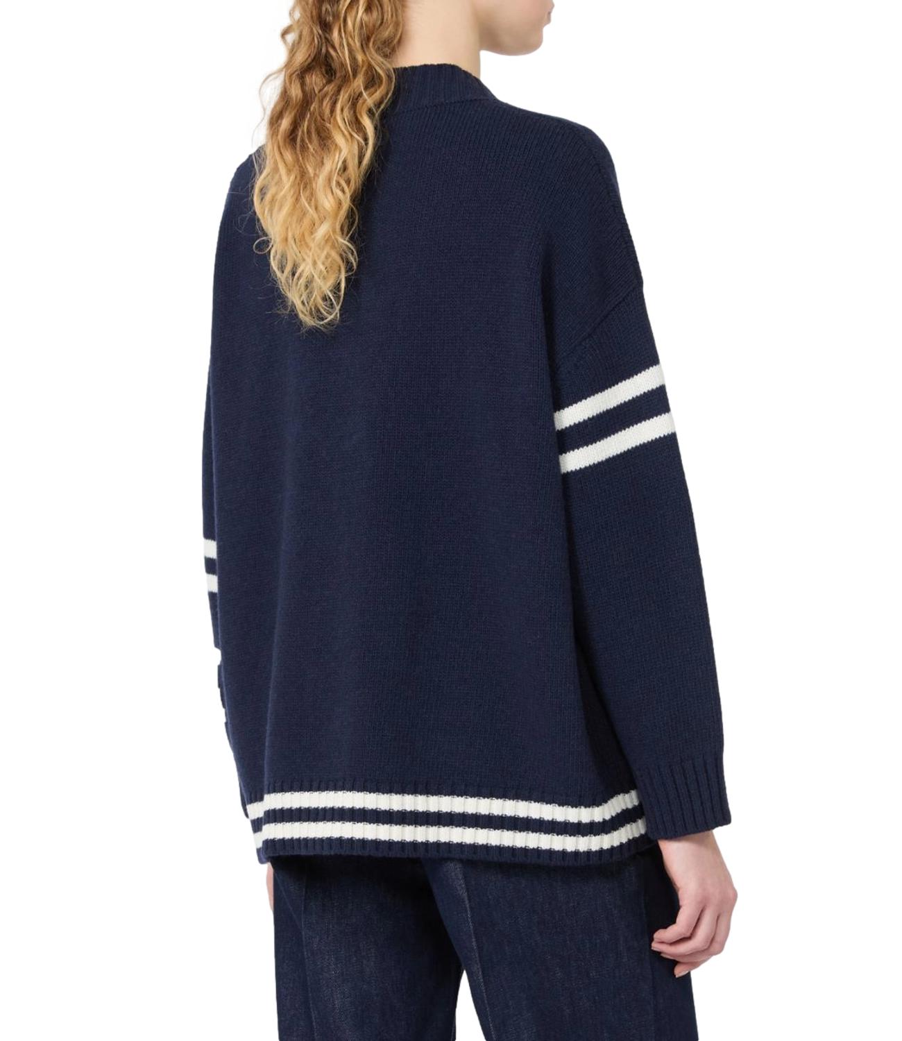 Max Mara Weekend Cardigan da Donna - Blu Marino - 2625346072600