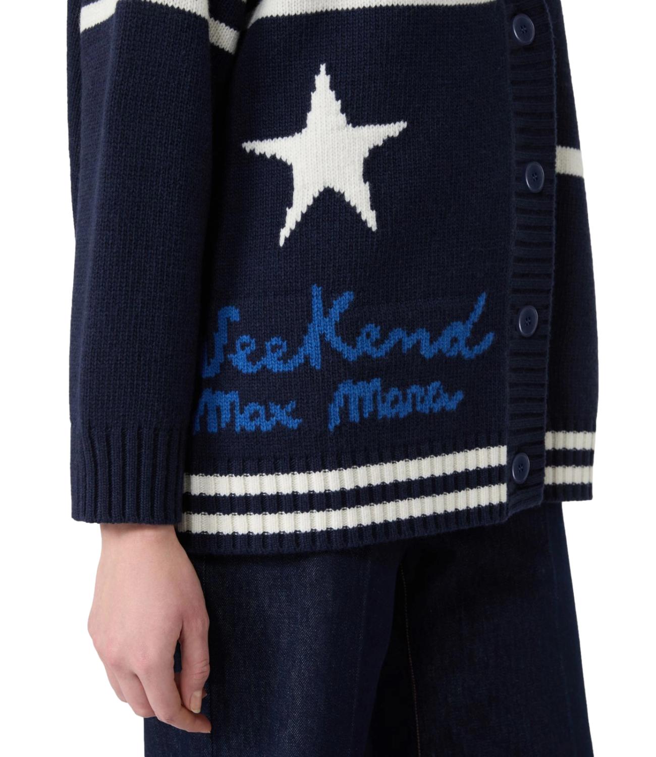 Max Mara Weekend Cardigan da Donna - Blu Marino - 2625346072600