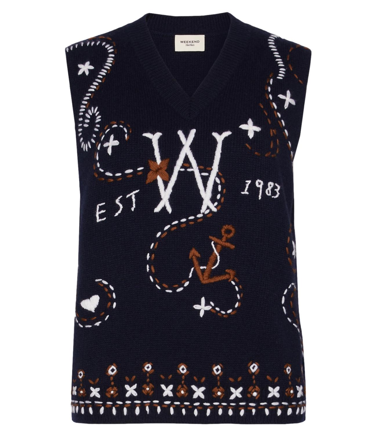 Max Mara Weekend Gilet da Donna - Blu Marino - 2625356012600