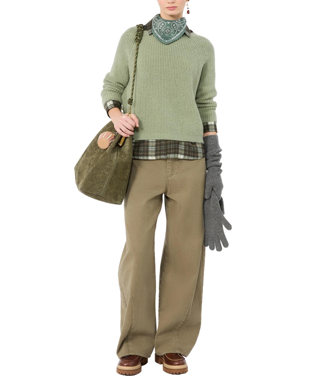 Max Mara Weekend Maglia da Donna - Verde Salvia - 2625366112600