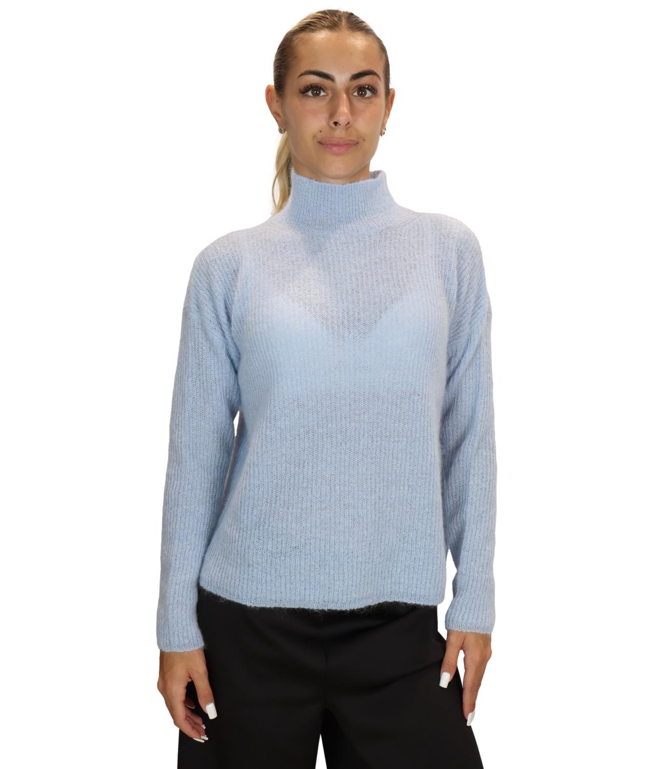 Mm Maglia da Donna - Azzurro - 2626366098600